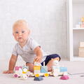 BIGJIGS Toys Trenulet cu forme - Animalute vesele