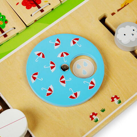BIGJIGS Toys Statie meteo din lemn