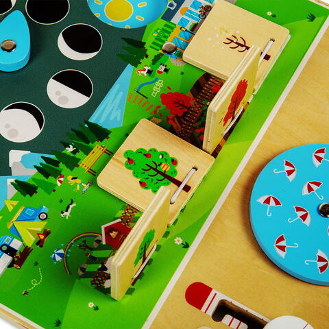 BIGJIGS Toys Statie meteo din lemn