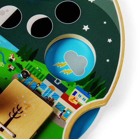 BIGJIGS Toys Statie meteo din lemn