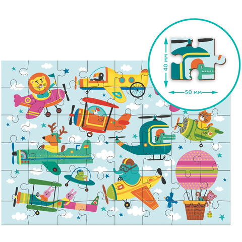 Dodo Puzzle - Aventuri in zbor (48 piese)