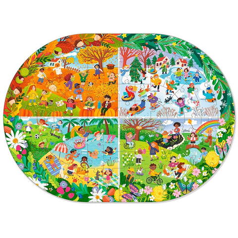 Dodo Puzzle - Anotimpurile (100 piese)