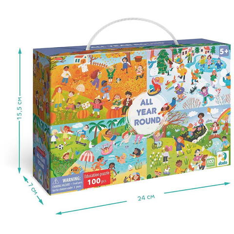 Dodo Puzzle - Anotimpurile (100 piese)