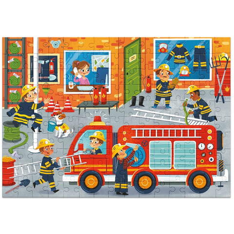 Dodo Puzzle meserii - Pompier (150 piese)