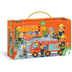 Puzzle meserii - Pompier (150 piese)