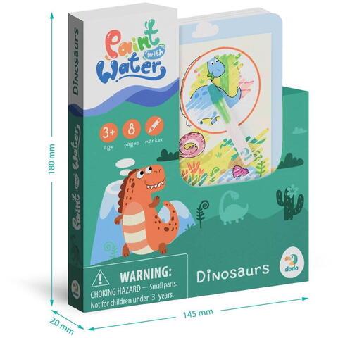 Dodo Set de colorat cu apa - Dinozauri