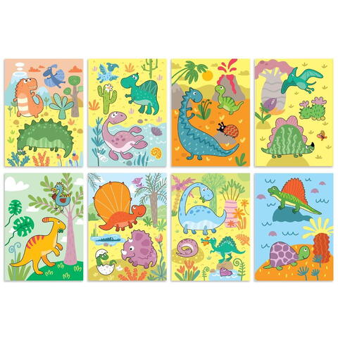 Dodo Set de colorat cu apa - Dinozauri