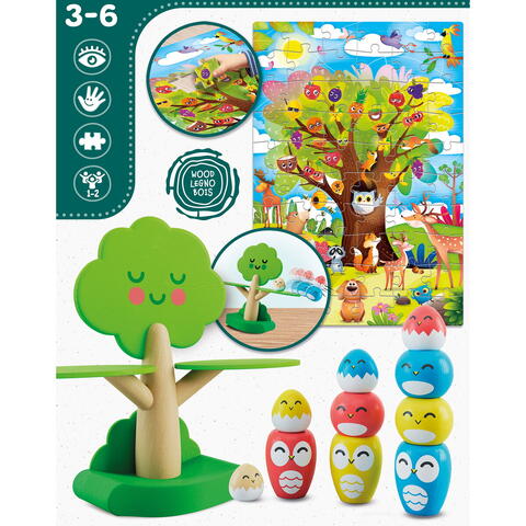 LISCIANI Joc de echilibru  Montessori - Pasarele vesele