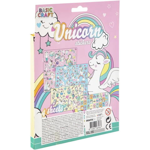 Grafix Set 100 abtibilduri cu unicorni