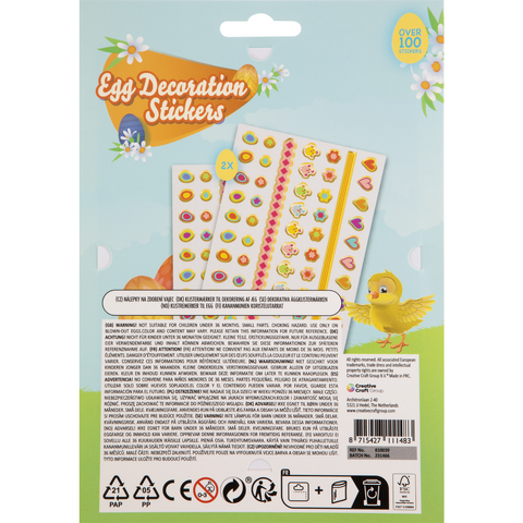 Grafix Set abtibilduri decorative oua Paste - Model 1