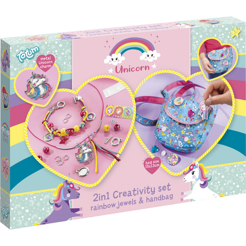 Totum Set creativ 2 in 1 - Bijuterii & gentuta unicorni