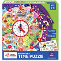 Chalk and Chuckles Puzzle - Ursuletul invata ceasul