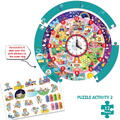 Chalk and Chuckles Puzzle - Ursuletul invata ceasul