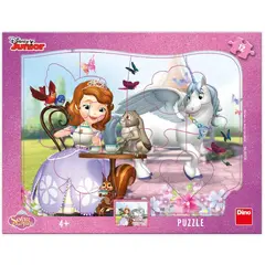 Puzzle cu rama - Printesa Sofia si ora ceaiului (12 piese)