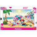 Dino Puzzle cu rama - Minnie si Daisy la plaja (15 piese)