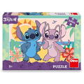 Dino Puzzle XL - Stitch si Angel la plaja (100 piese)