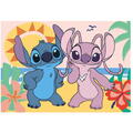 Dino Puzzle XL - Stitch si Angel la plaja (100 piese)