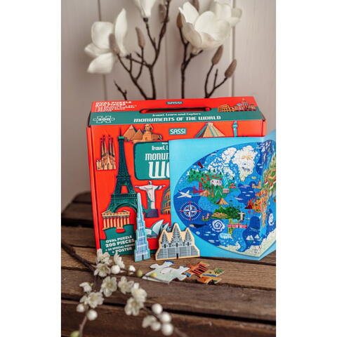 Sassi Cunoaste si exploreaza - Puzzle Monumentele lumii (200 piese)