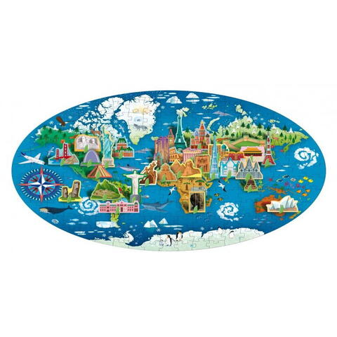 Sassi Cunoaste si exploreaza - Puzzle Monumentele lumii (200 piese)