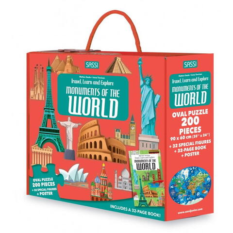 Sassi Cunoaste si exploreaza - Puzzle Monumentele lumii (200 piese)