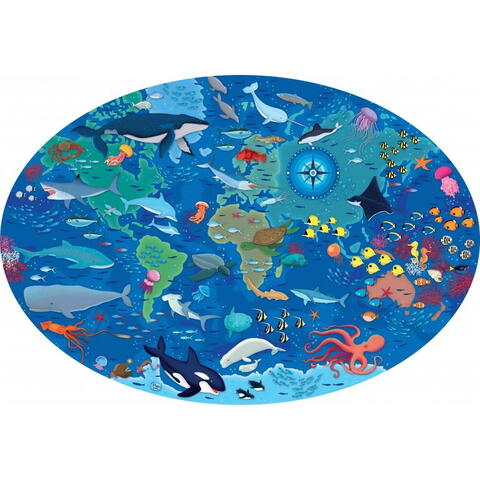 Sassi Cunoaste si exploreaza - Puzzle Mari si oceane (205 piese)