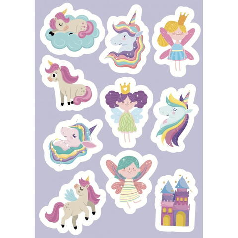 Sassi Carte de activitati cu abtibilduri - Unicorni magici