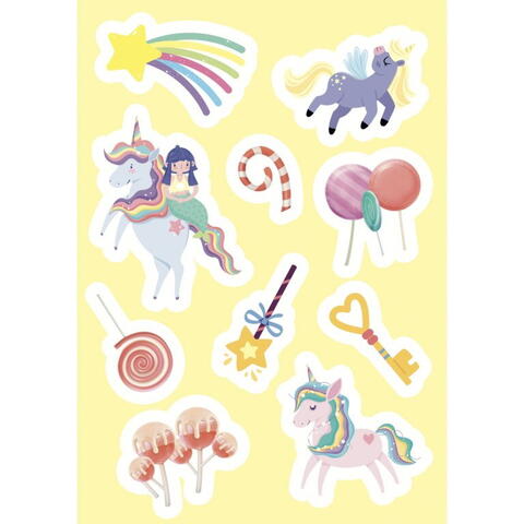 Sassi Carte de activitati cu abtibilduri - Unicorni magici