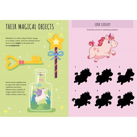 Sassi Carte de activitati cu abtibilduri - Unicorni magici