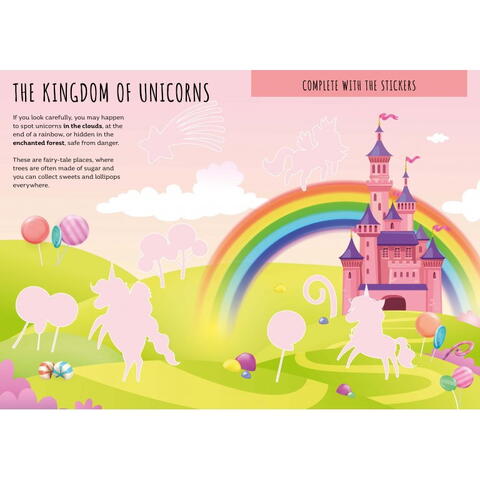 Sassi Carte de activitati cu abtibilduri - Unicorni magici