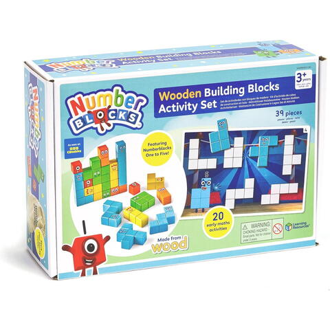 Hand2Mind Set activitati cu cuburi din lemn - Numberblocks®