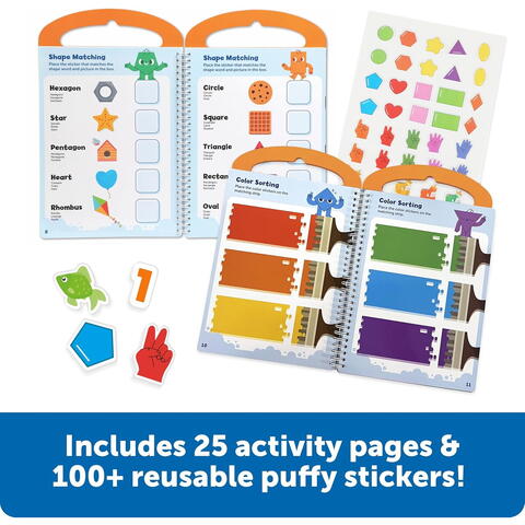 Learning Resources Set activitati educative cu abtibilduri - Culori, numere si forme