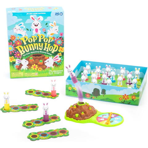 Educational Insights Joc de memorie - Pop Pop Bunny Hop