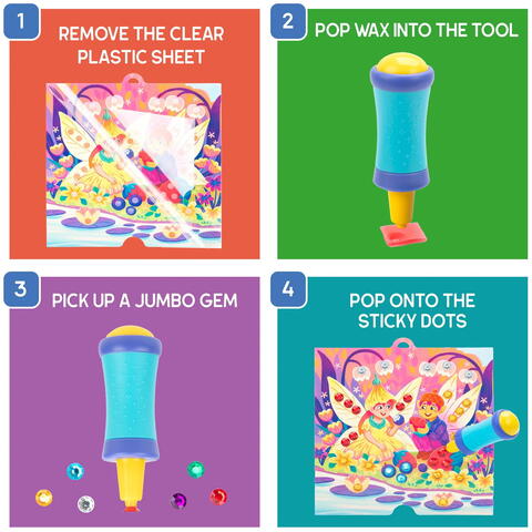 Educational Insights Set creativ cu diamante - Regatul basmelor