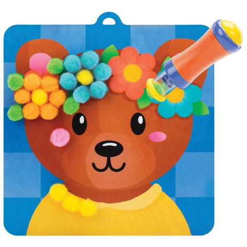 Educational Insights Set creativ cu pompoane - Imbraca animalutele