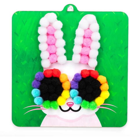 Educational Insights Set creativ cu pompoane - Imbraca animalutele