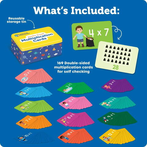 Learning Resources Carduri Jumbo - Tabla inmultirii