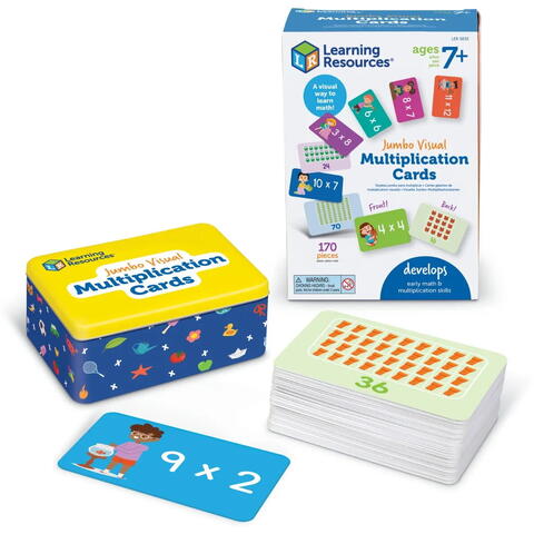 Learning Resources Carduri Jumbo - Tabla inmultirii