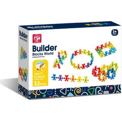 Joc de constructie STEAM - Animalute vesele (32 piese) - RESIGILAT
