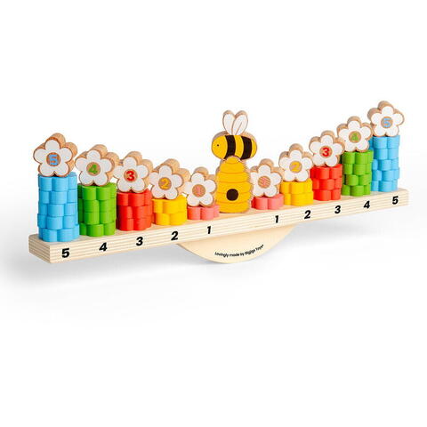 BIGJIGS Toys Joc de echilibru - Balanta albinutelor - RESIGILAT