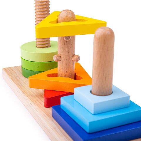 BIGJIGS Toys Joc de potrivire - 3 forme geometrice