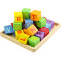 BIGJIGS Toys Cuburi pentru format cuvinte - ABC