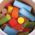BIGJIGS Toys Cuburi colorate pentru construit